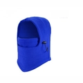 Royal blue fleece balaclava for outdoor sports with windproof design and neck gaiter - Blue