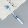 Creative gradient liquid glitter pen with blue moon and purple unicorn topper - Purple Moon Unicorn