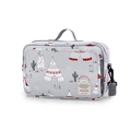 Bolso cambiador gris para cochecito con estampados de dibujos y correa ajustable - Patrón indio tribal