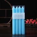 Pack of 4 smokeless and dripless blue dinner candles for romantic weddings, 20cm long - 4Pcs Set / Royal Blue