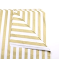 White and gold striped tissue paper for floral bouquet and gift wrapping - Gold Horizontal Stripes