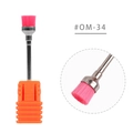 Testina per pulizia trapano unghie rosa #OM-34 con setole in nylon e manico in metallo - Stile Rosa (OM34)