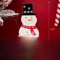 Calendario dell'Avvento renna in legno decorazione da tavolo fai-da-te 20cm - Calendario Pupazzo di Neve Grande