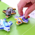 Colorful mini cartoon plastic toy planes for children including purple and blue models - Pull Back Airplane