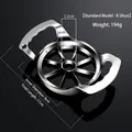 Zinc alloy 8-blade apple slicer and corer with dual handles and 9cm inner diameter - Color Box Packaging / Normal-8 Blades / Silver