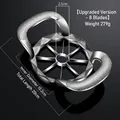 Zinc alloy apple slicer with 8 stainless steel blades and anti-slip handles for coring - Bubble Bag Pack / Upgrade-8 Blades / Chrome