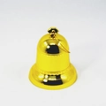 Golden bell Christmas ornament with metallic finish and gold hanging string - Gold Bell
