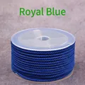 Royal blue 2mm pineapple braided rope on a spool for DIY jewelry and pendant necklace making - Sapphire Blue