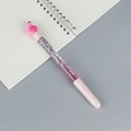 Pink flamingo liquid glitter pen with gradient sandy ink and 100% Girly print on barrel - Pink Flamingo