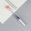 Creative purple liquid sand pen with sparkling stars and magical star wand topper - Purple Wing Star