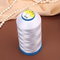 White high-gloss 40# sewing thread for professional pearl beading on a blue plastic core - 40# Thread 1 Roll (For 1-2mm Pearls)