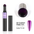 Detailoverzicht van TJ10 paars chroom kussenpen voor spiegeleffect nagelkunst met sponskop - Metallic Paars (#TJ 10)