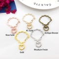 Shell shaped alloy lobster clasps in rose gold, KC gold, bronze and silver finishes - Shell / Gold