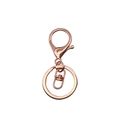 Rose gold lobster clasp with swivel ring and keychain loop for DIY jewelry making - Rose Gold (Lobster Clasp + Figure 8 Buckle)