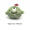 Détail de broche monstre en peluche verte avec dimensions 7,5cm de haut et 8cm de large - Vert Un Oeil Avec Broche