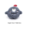 Dimensions détaillées de la broche monstre en peluche: 7,5 cm de haut et 8 cm de large - Bleu Un Oeil Avec Broche