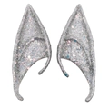 Latex elfenoren voor cosplay met sprankelende zilveren glitters, set van een paar - 12CM OPP-zak / Zilveren Glitter (12CM)