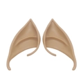 Flesh-toned latex elf ears for cosplay, realistic pointed ears for fantasy character costumes - 10CM OPP Bag / Natural Skin Tone (10CM)