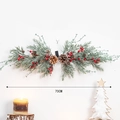 70cm Weihnachtsgirlande mit Tannennadeln, Zapfen und roten Beeren für die Wanddeko - Stil A Groß (70CM)