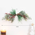 52CM Weihnachts-Kieferngirlande mit Zapfen und roten Beeren für die Wanddekoration - Stil B Klein (52CM)