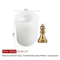 Schachläufer Silikonform für DIY Harzkerzen, Formgröße 36x55mm und fertige Größe 24x48mm - Schach Läufer