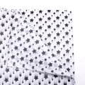 Translucent white wrapping paper with black shooting star patterns for gift packaging - Black Star