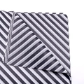 Tissue paper sheets with black and white stripes for gift wrapping and floral bouquets - Black Twill