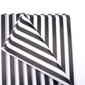 Gift wrapping tissue paper with classic black and white stripes for bouquets and crafts - Black Horizontal Stripes