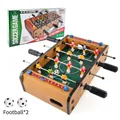 Tabletop wood finish foosball game set with 4 control rods and 2 soccer balls - Medium 4-Rod Foosball Table (2331)