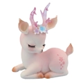 Cute pink resin deer figurine with flower antlers and cherry blossom patterns - 3B Large Flower Deer