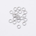 Macro de anillas de acero inoxidable 304 para creación de joyas y manualidades DIY - 1x5mm / Color Acero