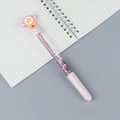Pink magic wand liquid glitter gel pen with star top for creative writing - Pink Fairy Star Wing