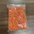 Bulk pack of orange plastic stitch markers in a clear bag for knitting and DIY - Orange