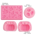 Detail view of 3D silicone pumpkin cake mold dimensions for Halloween baking projects - Tools Set Combo