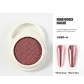 Festes roségoldenes Spiegel-Nagelpuder in runder Box mit Schwarz-Weiß-Basiseffekt - 1060-4 / Roségold (I060-4)