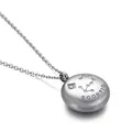 Collier Scorpion en argent poli avec pendentif carte du ciel et accents diamants - Scorpion (KN89799-KFC)