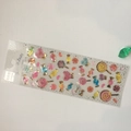 3D crystal resin dessert stickers with gold foil edges and candy lollipop designs - Lollipop Candy