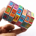 Handheld cylindrical math puzzle toy with colorful rotating rings for learning arithmetic - Mathematics Calculation Cube