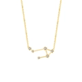 Collier signe balance en or avec pendentif constellation serti de diamants et chaîne - Or-Balance