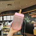 Gourde créative en forme de glace rose pour enfants avec une bandoulière réglable - 300ml / Rose Sakura