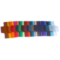 Detailed macro view of 20 multicolor cross-shaped gel filters for photography lighting - 20-Color Gels Set