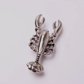 Polished silver lobster-shaped drawer pull handle accessory for DIY furniture - Lobster