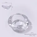 Achtkantige kristalglas beker met diamantgeslepen oppervlak voor nail art vloeistof - Diamanten Oppervlak Beker