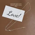 14k gold plated flat o-link chain necklace with adjustable lobster clasp, length 46cm - 46cm/1.35mm / 14K Gold (46cm/1.35mm)