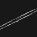 Catena di estensione argentata a maglie O per gioielli fai-da-te e orecchini perle - 5x4mm Argento 5m