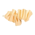Fermaglio per capelli minimalista in lega oro opaco con elegante design in metallo ondulato - Oro