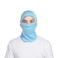 Sky blue full-face tactical balaclava with long neck protection for outdoor sports - Sky Blue