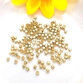 Polierte quadratische 14k Gold-Zierperlen für DIY-Schmuckherstellung und Handwerk - 3*3mm / 14K Gold