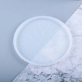 Detail of round silicone resin mold featuring Vegvisir and Nordic Runic symbols - Large Runes Disk
