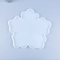 Translucent silicone flower mold for DIY resin casting, minimalist five-petal floral design - Large Flower Tray Mold